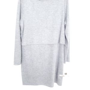 Grey sweater dress